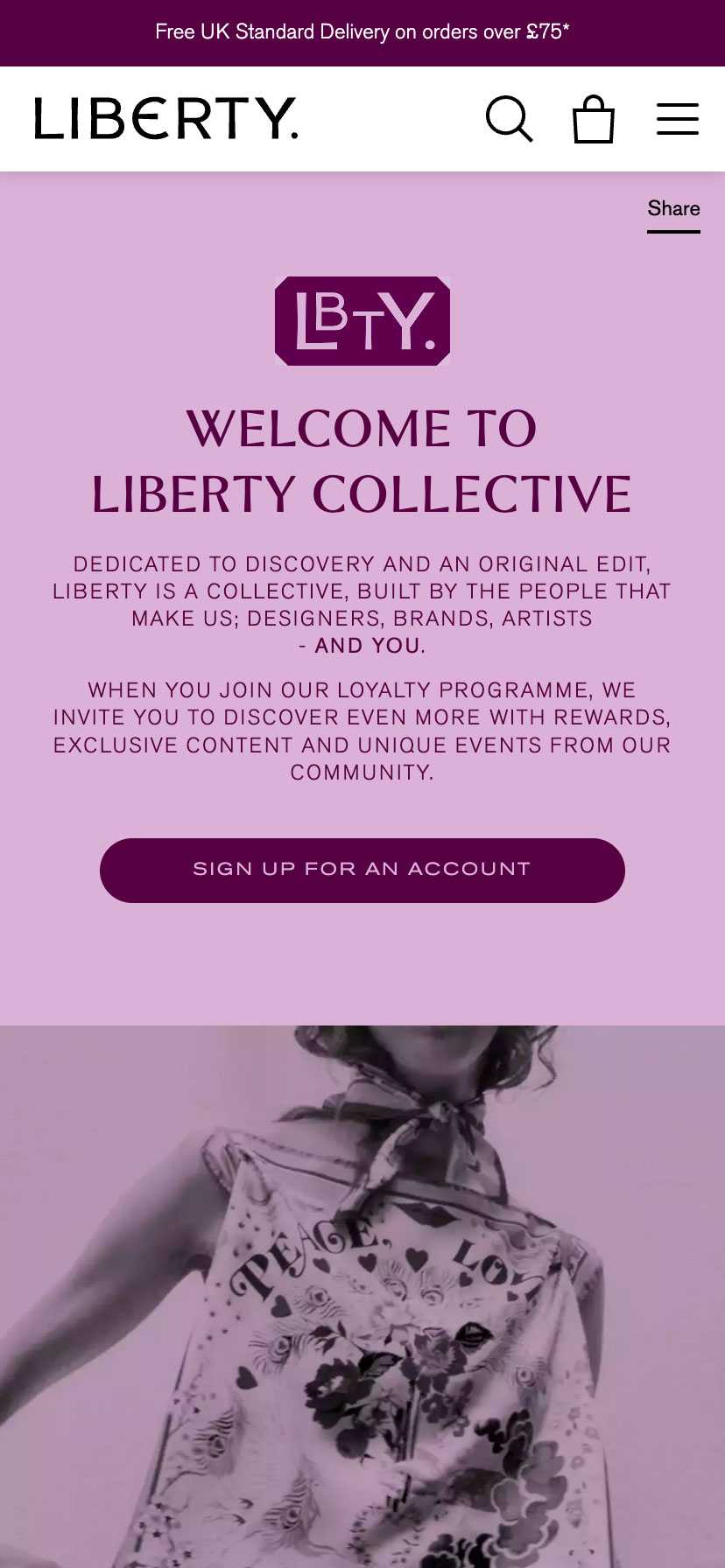 Liberty Loyalty Landing Page