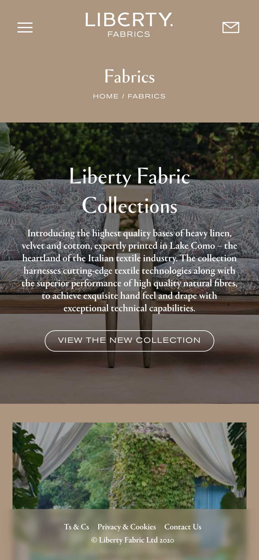 Liberty Fabrics Interiors Fabrics Landing Page